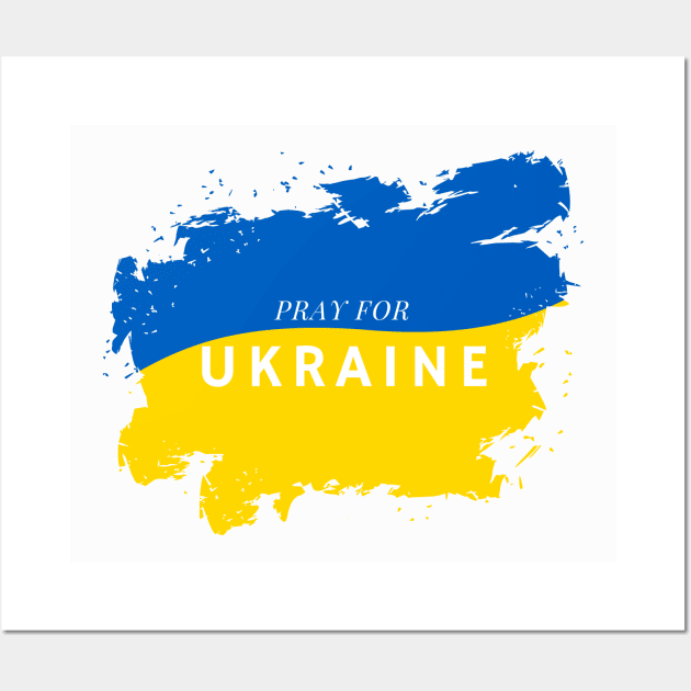 Pray For Ukraine - Stop Russia-Ukraine War Wall Art by Jamille Art